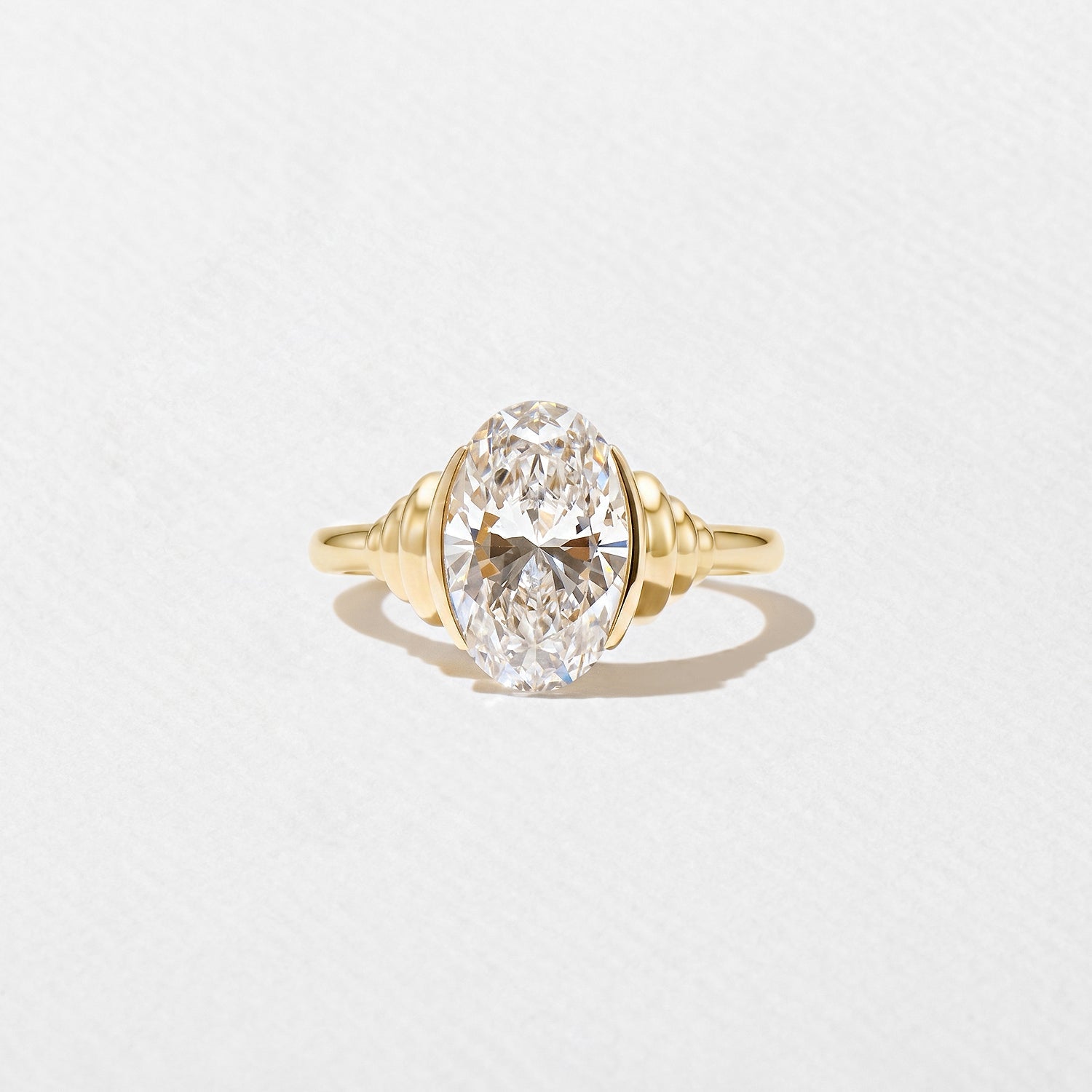Emerald Pave Engagement Ring – 1 CT Lab Grown Diamond